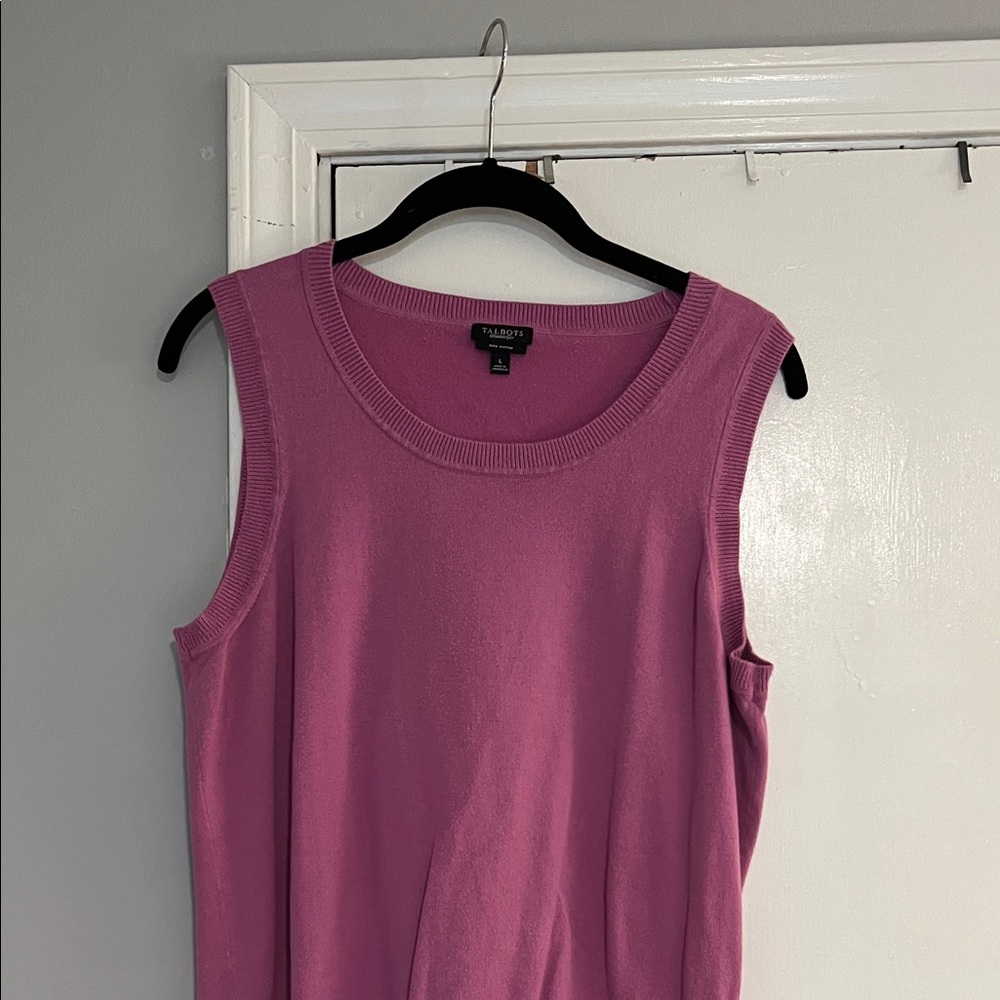 Talbots Women's Vibrant Pink Tank Top